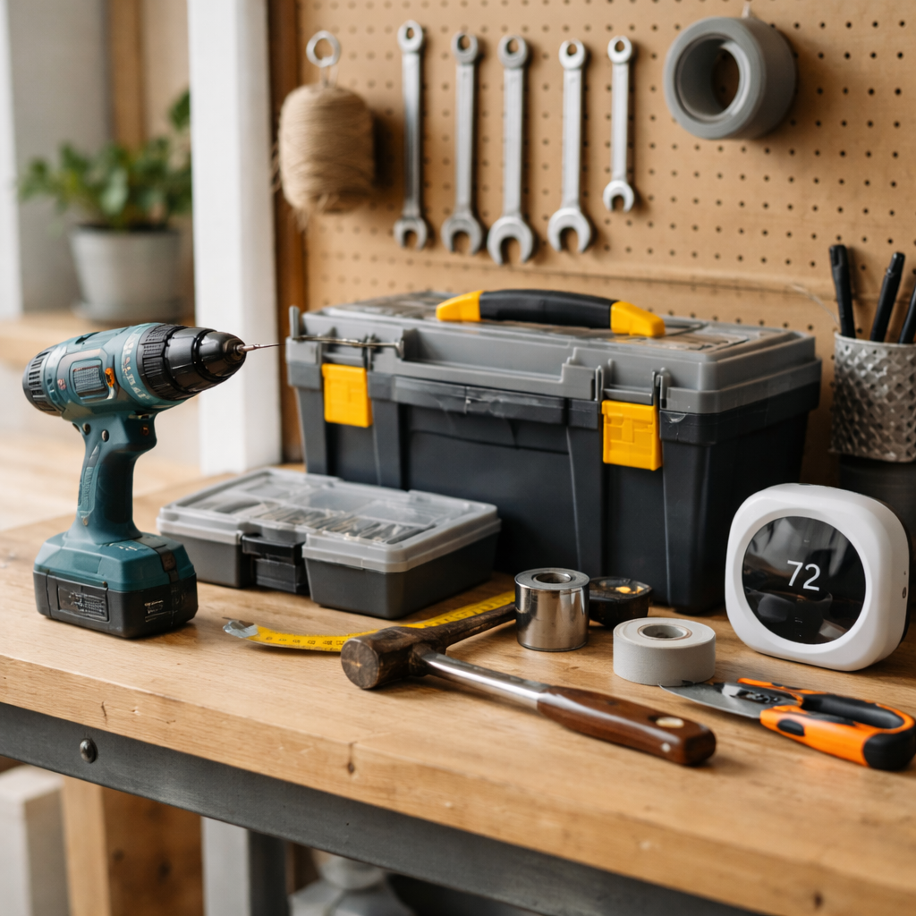 Essential home tools organized for everyday use