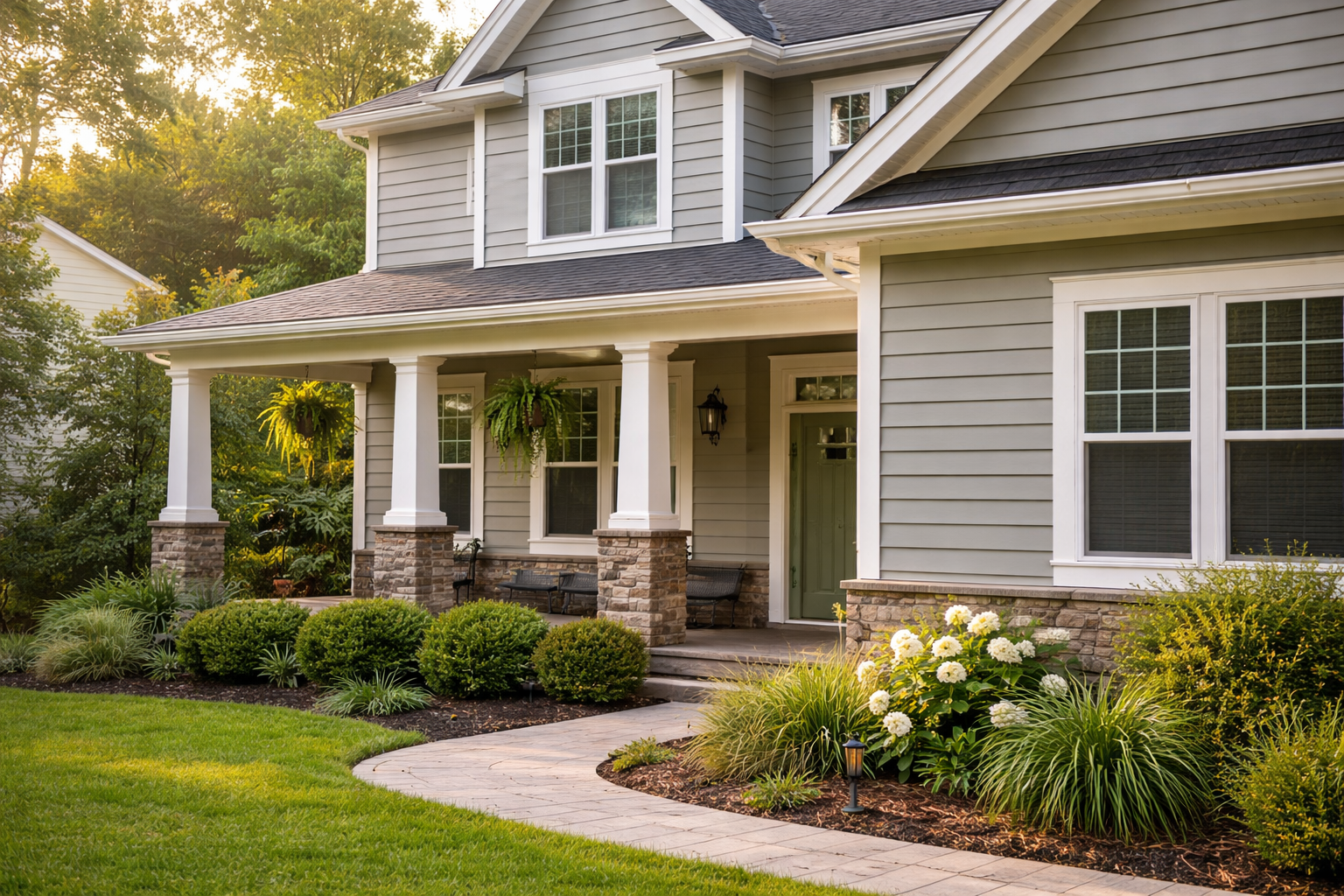 Exterior details of a home that require regular maintenance