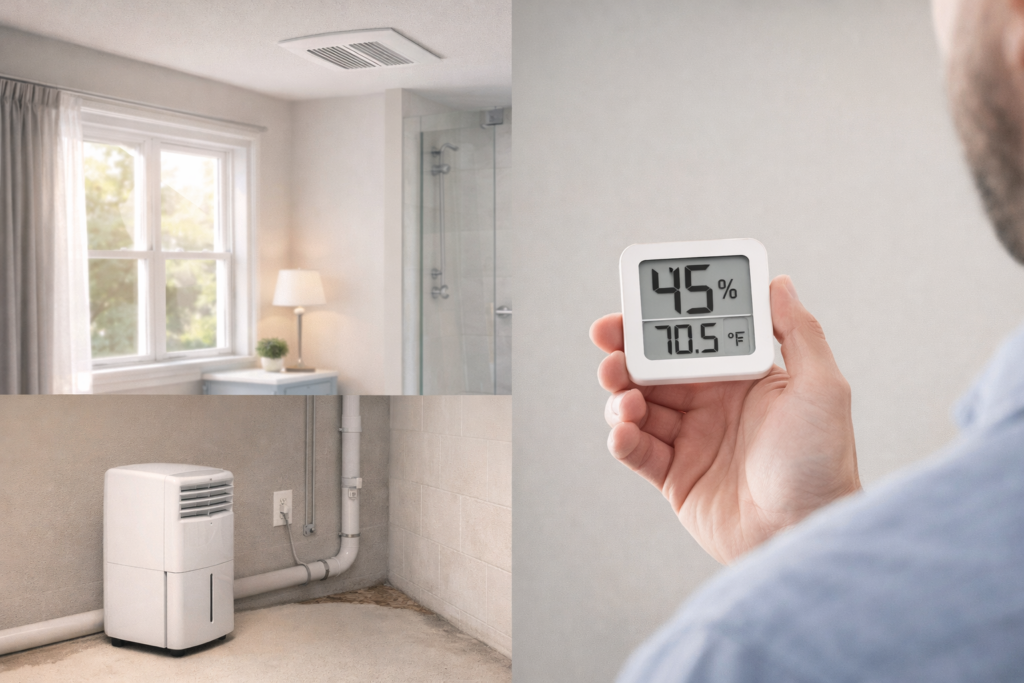 Clean dry home environment helping prevent mold growth