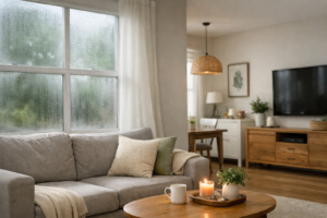 signs of high humidity in a house with condensation